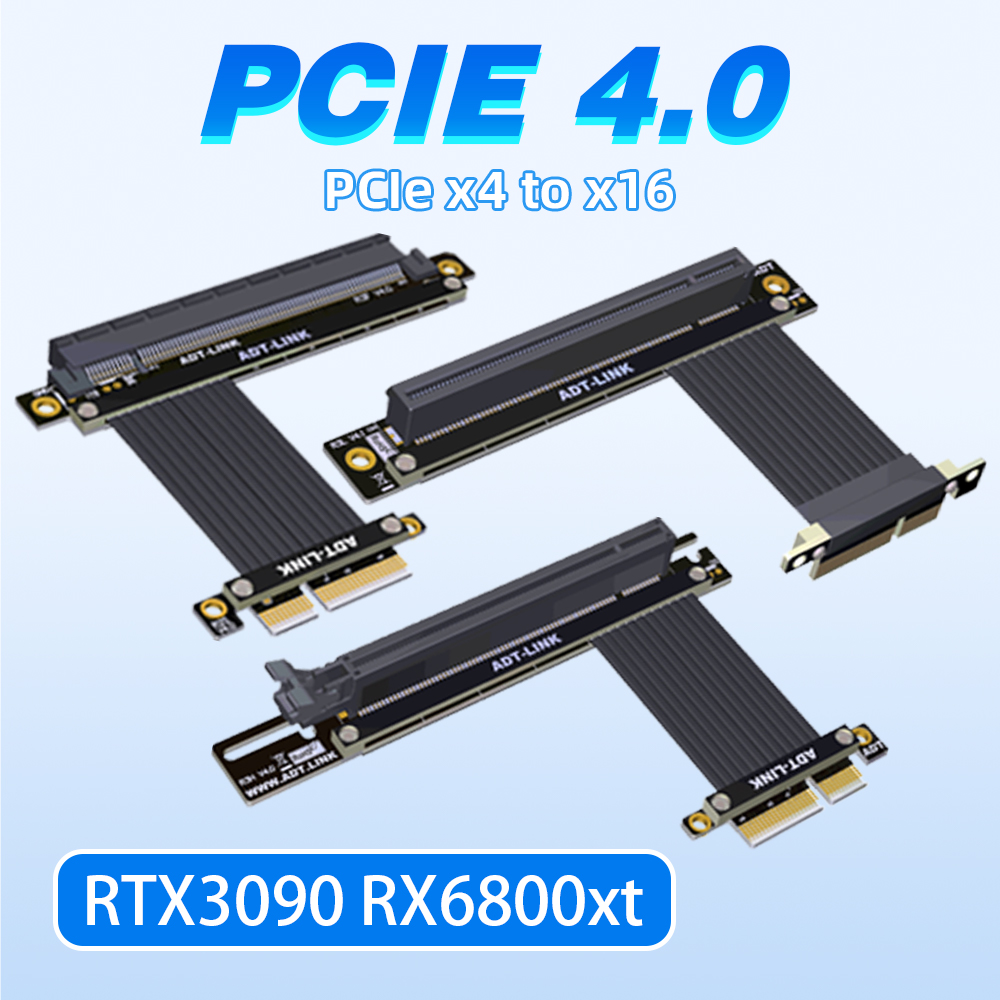 واحد مزدوج 90 درجة الزاوية الي - مراجعة Pcie 4.0 X16 Riser Cable 90 Degree وسعره
