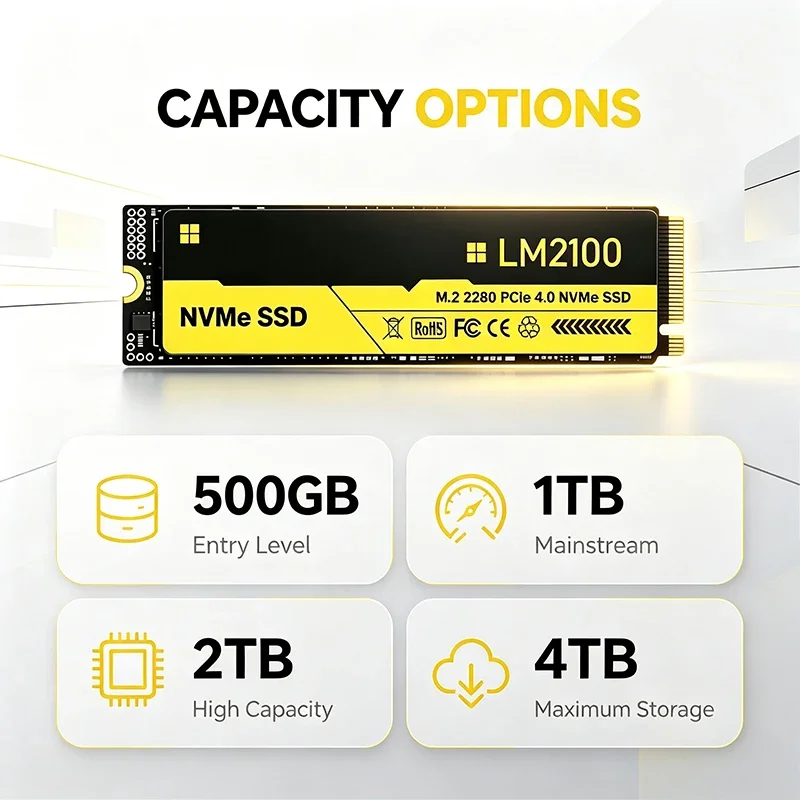 قرص تخزين صلب جديد LM2100 M.2  - مراجعة M.2 Nvme 4Tb Pcie 4.0 Ssd وسعره